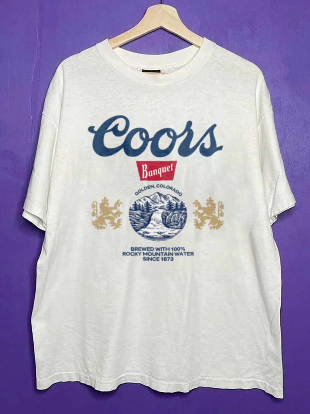 Vintage Coors Banquet Crop Tank, Retro Ribbed Racerback, Beer Shirt Summer Top